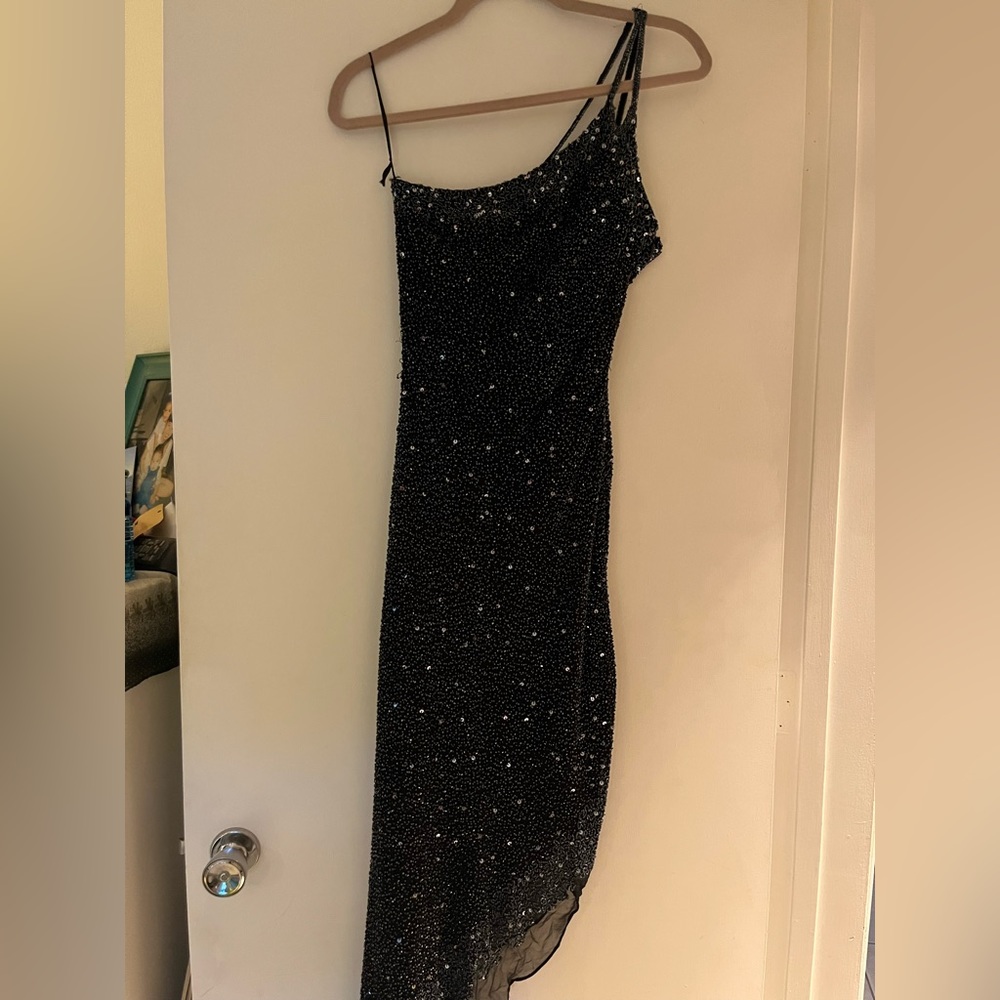 Black sequin cocktail Dress